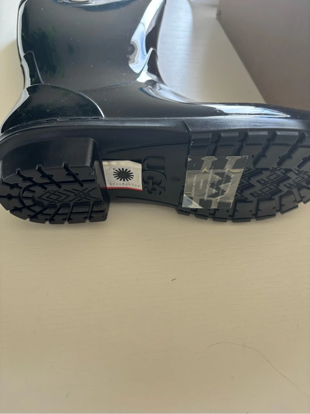 UGG Men’s Black Gloss Rain & Snow Boots